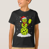 Santa Hat Snowman Xmas Funny Ckleball Lover Christ T-shirt (Voorkant)