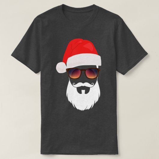 Santa Hat Sunbril Beard Santa Presentidee 1 T-shirt (Design voorkant)