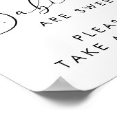 Santa Hat Take a Treat Baby shower Poster (Hoek)