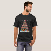 Santa Hat Tibetan Mastiff Hondenliefhebber Mannen T-shirt (Voorkant volledig)