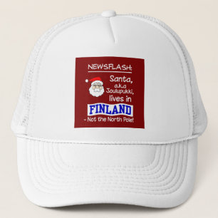 Santa hat trucker pet