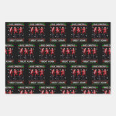 Santa Hat Trump Dance maakt kerst weer geweldig Inpakpapier Vel (Voorkant 2)