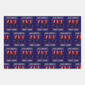 Santa Hat Trump Dance maakt kerst weer geweldig Inpakpapier Vel (Voorkant)