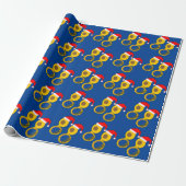 Santa Hat Tuba Cadeaupapier (Uitgerold)