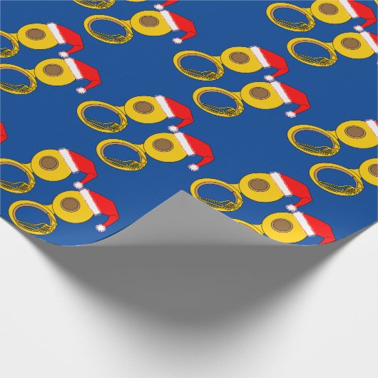 Santa Hat Tuba Cadeaupapier (Hoek)