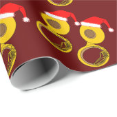 Santa Hat Tuba Cadeaupapier (Rol Hoek)