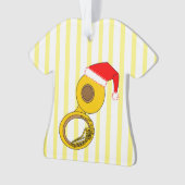 Santa Hat Tuba Ornament (voorkant)