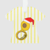Santa Hat Tuba Ornament (voorkant)