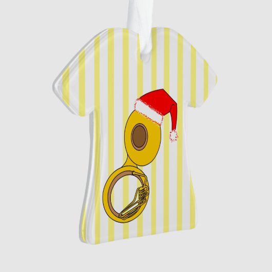 Santa Hat Tuba Ornament (voorkant)