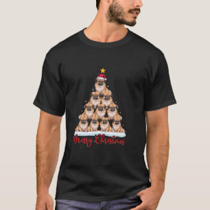 Santa Hat Ugly Xmas Funny Pekingese Hond Kerstmis T-shirt