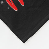 Santa Hat Ugly Xmas Funny Wolf Christmas Tree  Fleece Deken (Hoek)