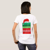 Santa Hat Verpleegster t-shirt (Achterkant volledig)