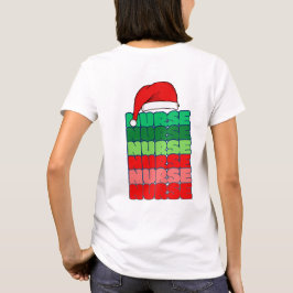 Santa Hat Verpleegster t-shirt