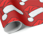 Santa Hat Wrapping Paper | Festive Christmas Gift Cadeaupapier (Rol Hoek)