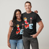 Santa Hat Xmas Stocking Duitse kortharige pointer T-shirt (Unisex)