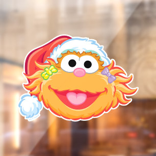 Santa Hat Zoe Raamsticker