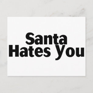 Santa Hates je Feestdagenkaart