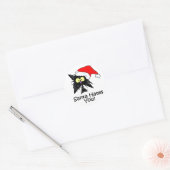 Santa Hates je Ronde Sticker (Envelop)
