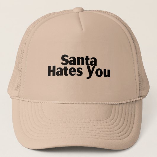 Santa Hates je Trucker Pet (Voorkant)