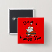 Santa Hates You Button (Voorkant /achterkant)