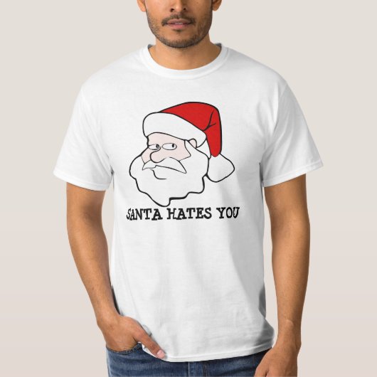 Santa Hates You T-shirt (Voorkant)