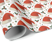 Santa Hats Cadeaupapier (Rol Hoek)