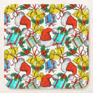 Santa Hats en Cadeaus_GC — Onderzetter van papier