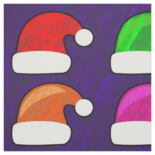 santa hats fabric stof (Swatch)