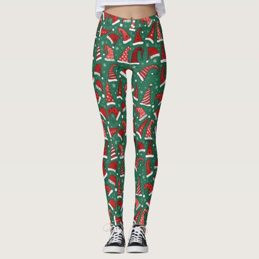 Santa Hats Leggings (Voorkant)