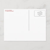 Santa Hats met Holly Save the Date Briefkaart (Achterkant)