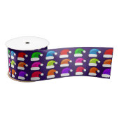 santa hats ribbon satijnen lint (Spoel)