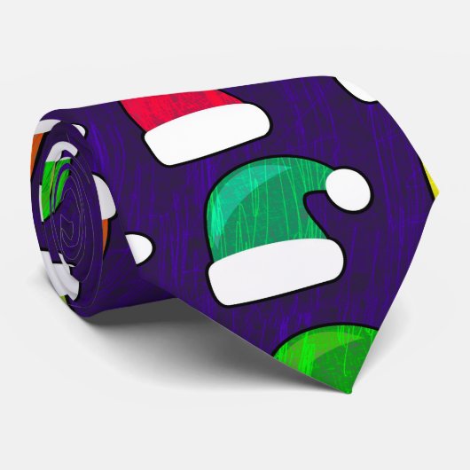 Santa hats stropdas (Opgerold)