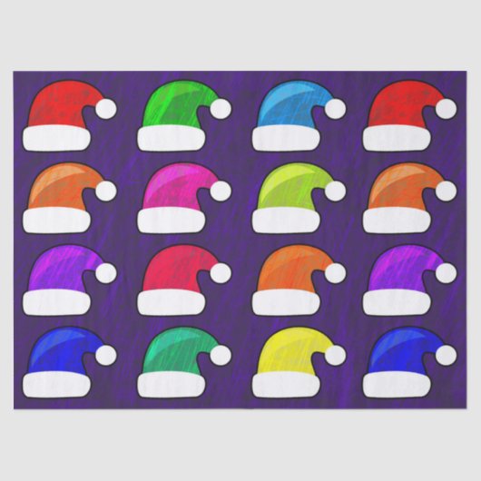 santa hats tissue tissuepapier (Voorkant)