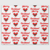 Santa Heart Cadeaupapier (Vlak)