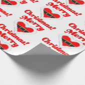 Santa Heart Cadeaupapier (Hoek)