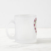 Santa Heart Vakantie Tshirts en geschenken Matglas Koffiemok (Links)