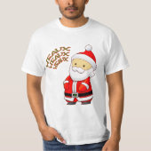 Santa Heaux Heaux Heaux T-Shirt (Voorkant)