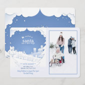 Santa heeft een nieuwe stop vakantie fotokaart kaart (Voorkant / Achterkant)