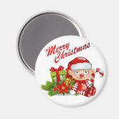 Santa Helper Standard, 2¼-inch Ronde Magnet (Voorkant / Achterkant)