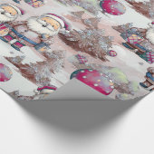 Santa Helpers Elegant Kerst Wrapping Papier (Hoek)