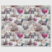 Santa Helpers Elegant Kerst Wrapping Papier (Vlak)