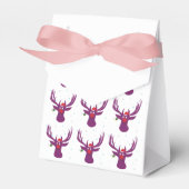 Santa Herten Cartoon Dierlijke Kersttent Bedankdoosjes (Voorkant Zijde)