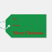 Santa (Ho, Ho, Ho) Cadeaulabel (Achterkant Horizontaal)