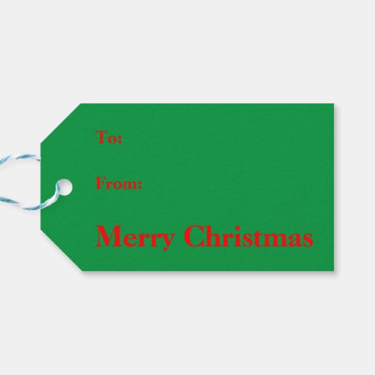 Santa (Ho, Ho, Ho) Cadeaulabel (Achterkant Horizontaal)