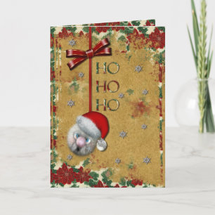 Santa Ho Ho Ho Feestdagen Kaart