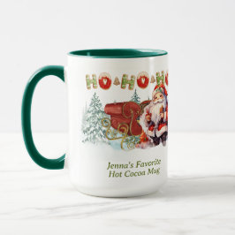 Santa Ho-Ho-Ho gepersonaliseerde koffie Mok