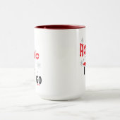 Santa, Ho Ho Ho ik moet gaan, grappige kerstpoep Mok (Midden)