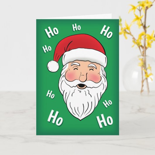 Santa (Ho, Ho, Ho) Kaart (Gele Bloem)