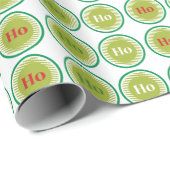 Santa Ho Ho Ho Kerstmis Cadeaupapier (Rol Hoek)