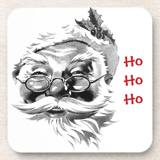 Santa Ho Ho Ho Onderzetter (Voorkant)